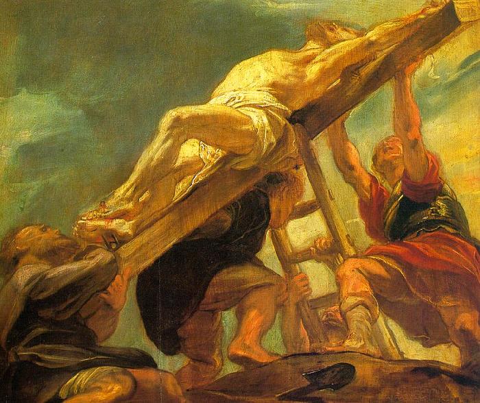 Peter Paul Rubens The Raising of the Cross Sweden oil painting art